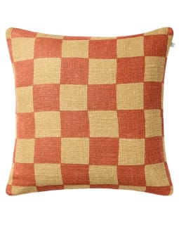 Buffalo Check - Khaki/Apricot Orange